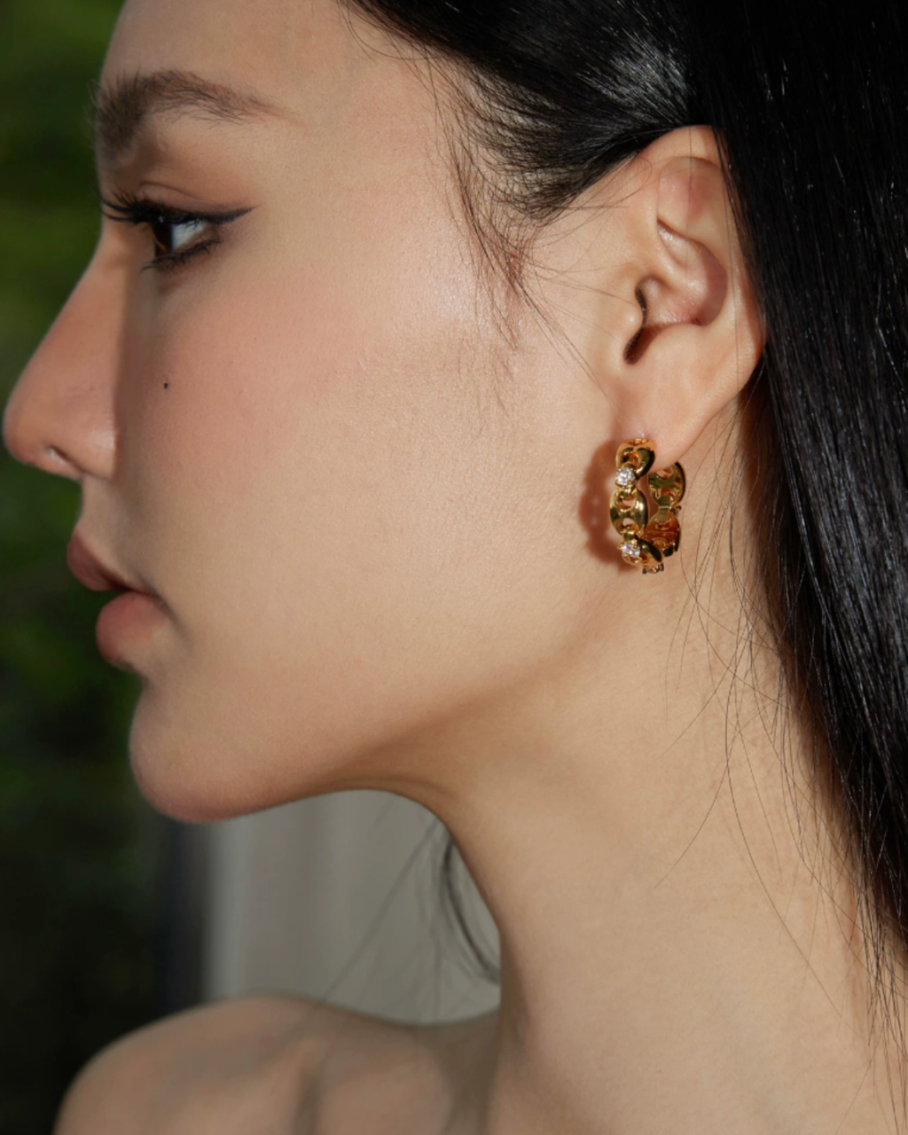Braided Chain Hoop Pierce