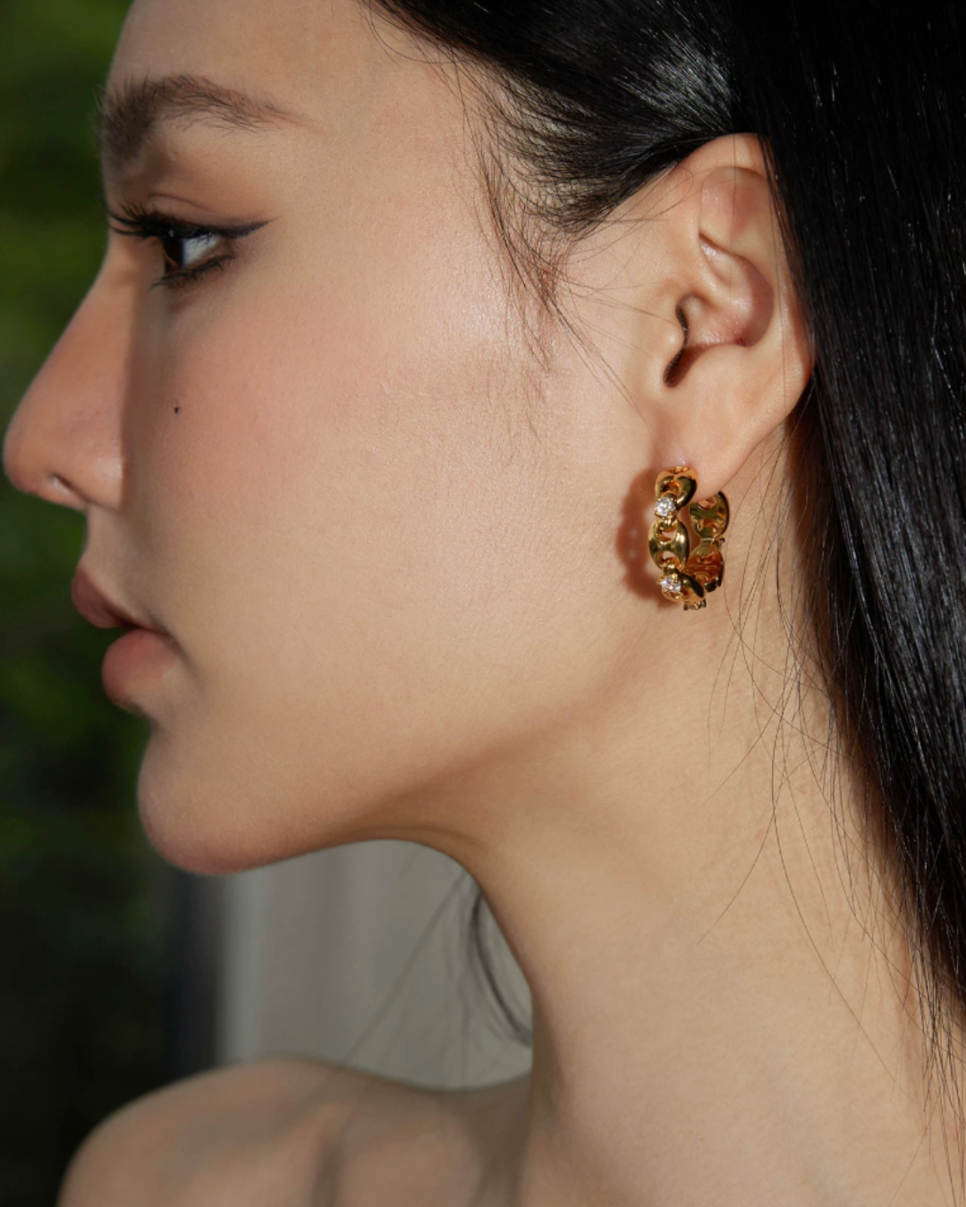 Braided Chain Hoop Pierce