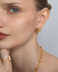 Pearl Mosaic Hoop Pierce