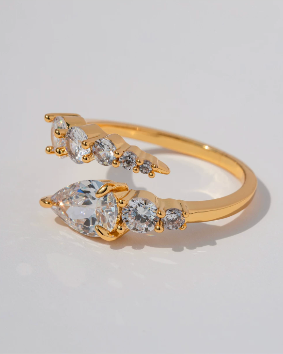 Celeste Marquise Open Ring