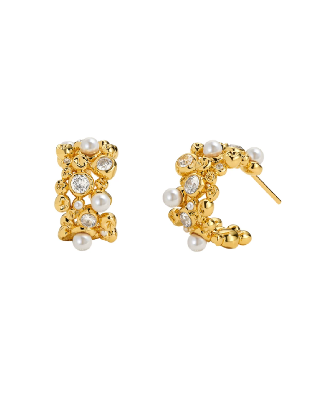 Pearl Mosaic Hoop Pierce
