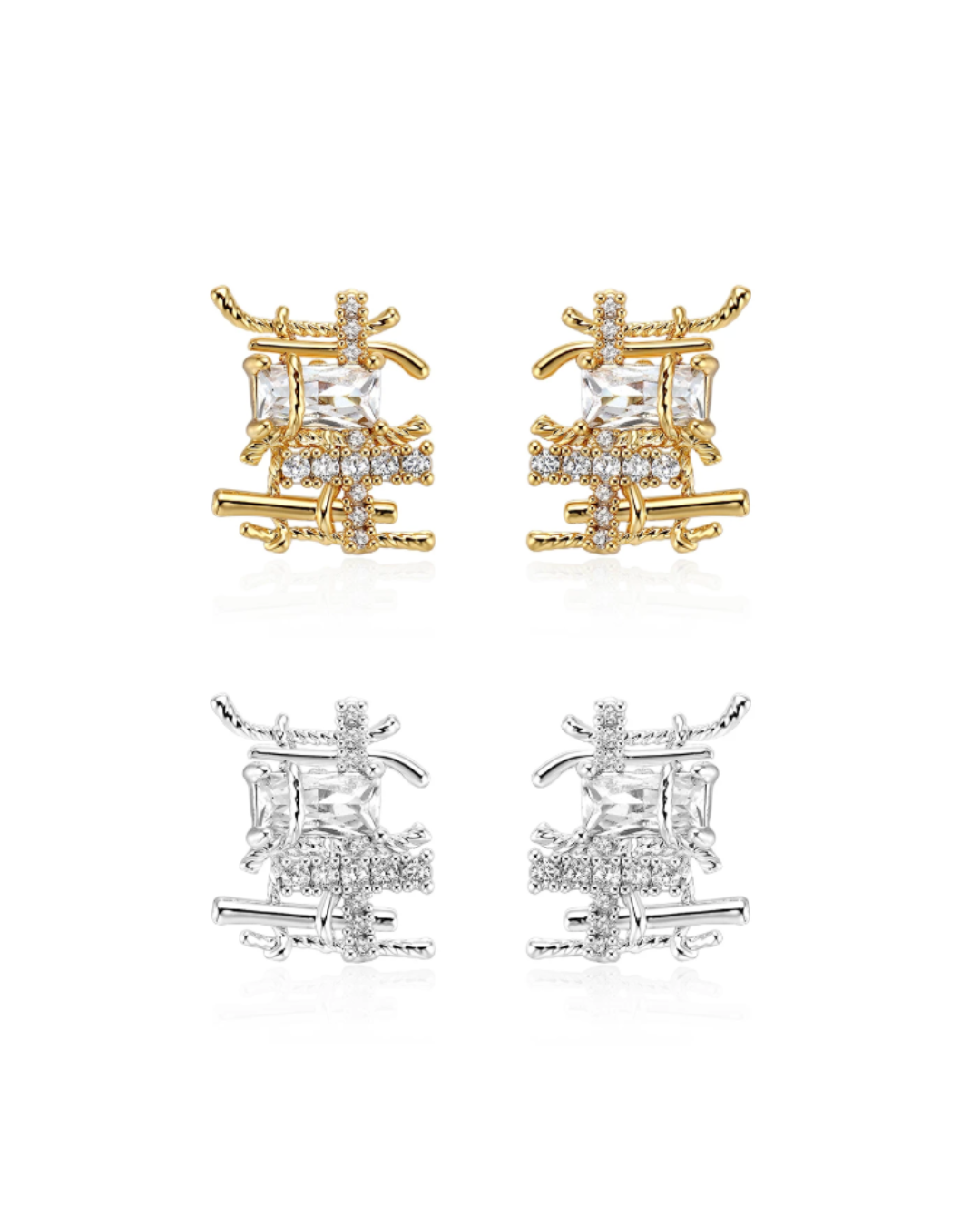 Linéa Weave Pierced Earrings