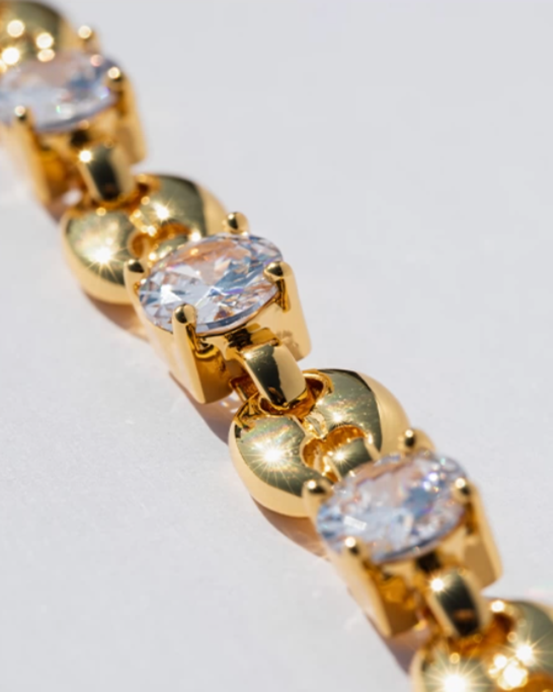 Braided Chain Zirconia Bracelet