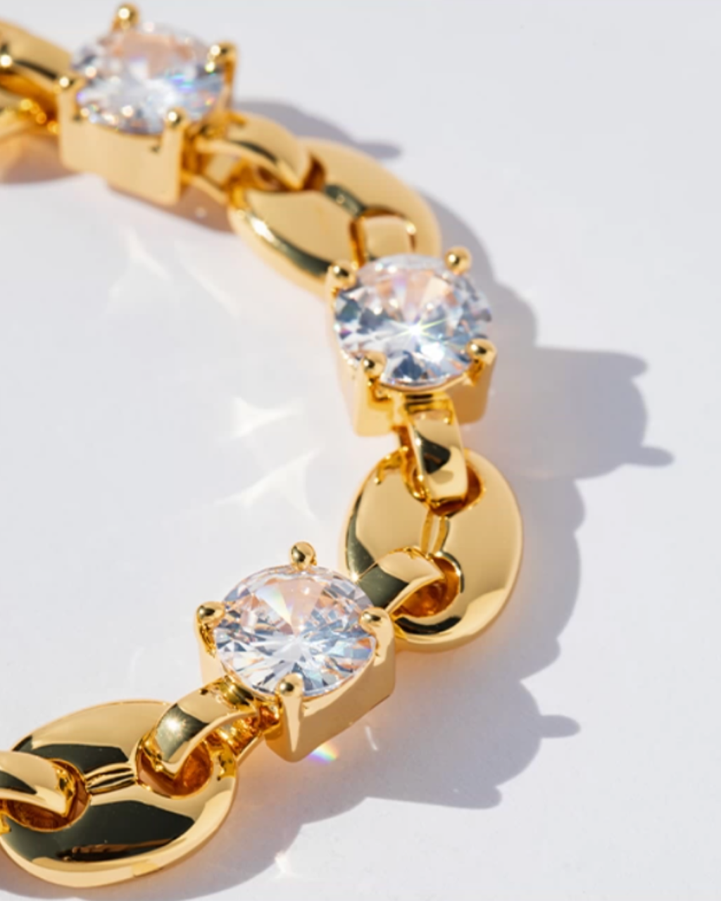 Braided Chain Zirconia Bracelet