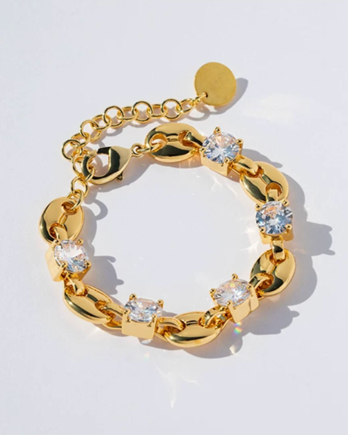 Braided Chain Zirconia Bracelet
