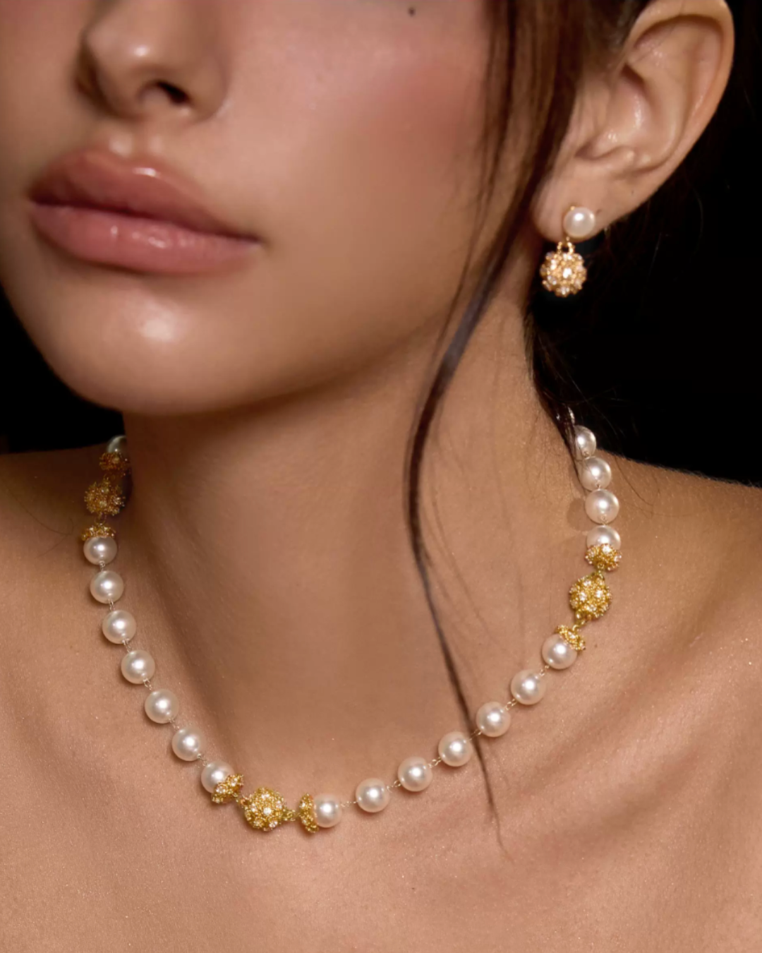 Regal Pearl Statement Necklace