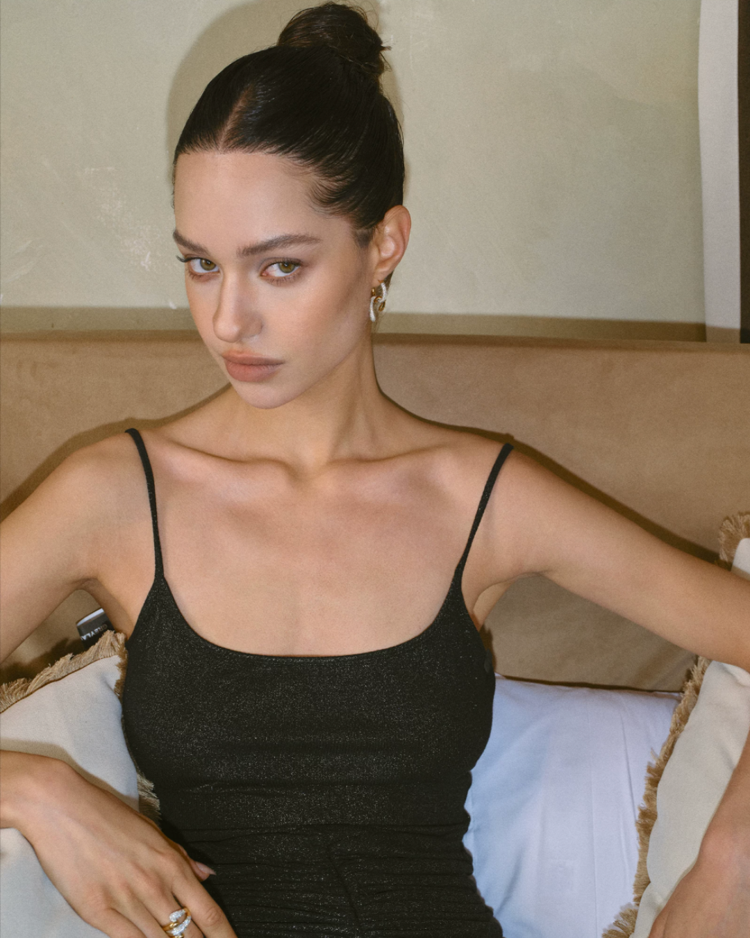 Twist Pavé Drop Earrings