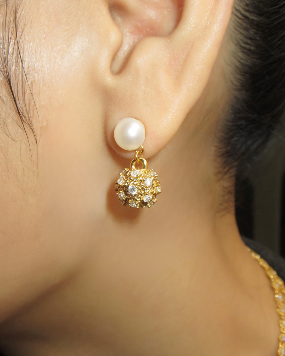 Celeste Pearl Drop Earrings