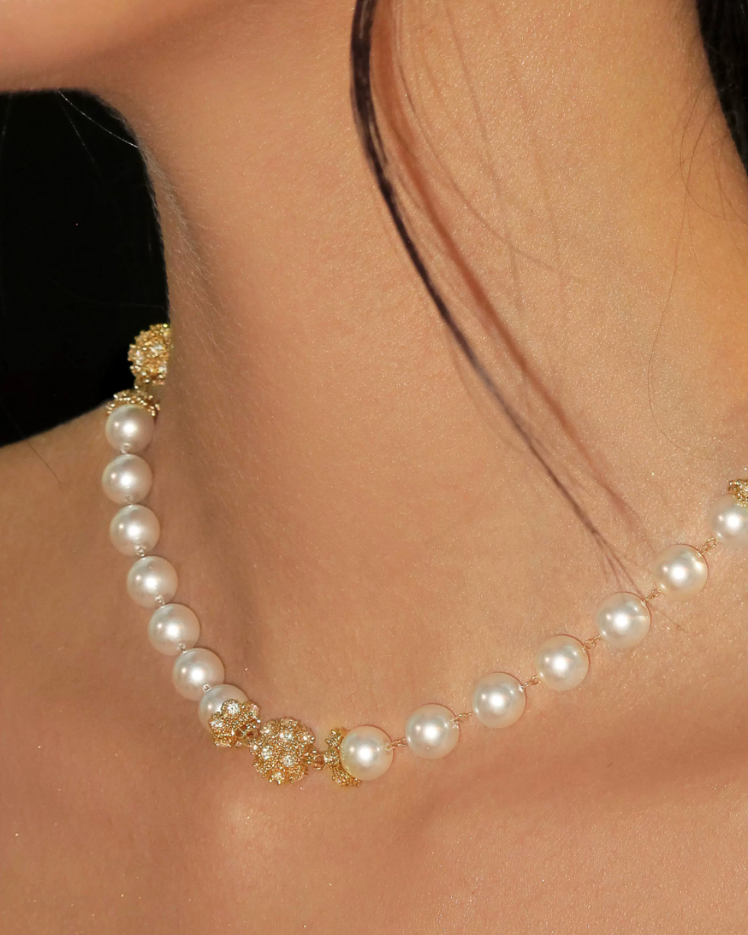 Regal Pearl Statement Necklace