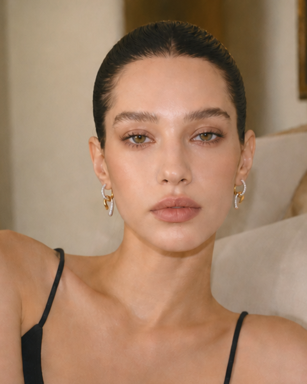 Twist Pavé Drop Earrings